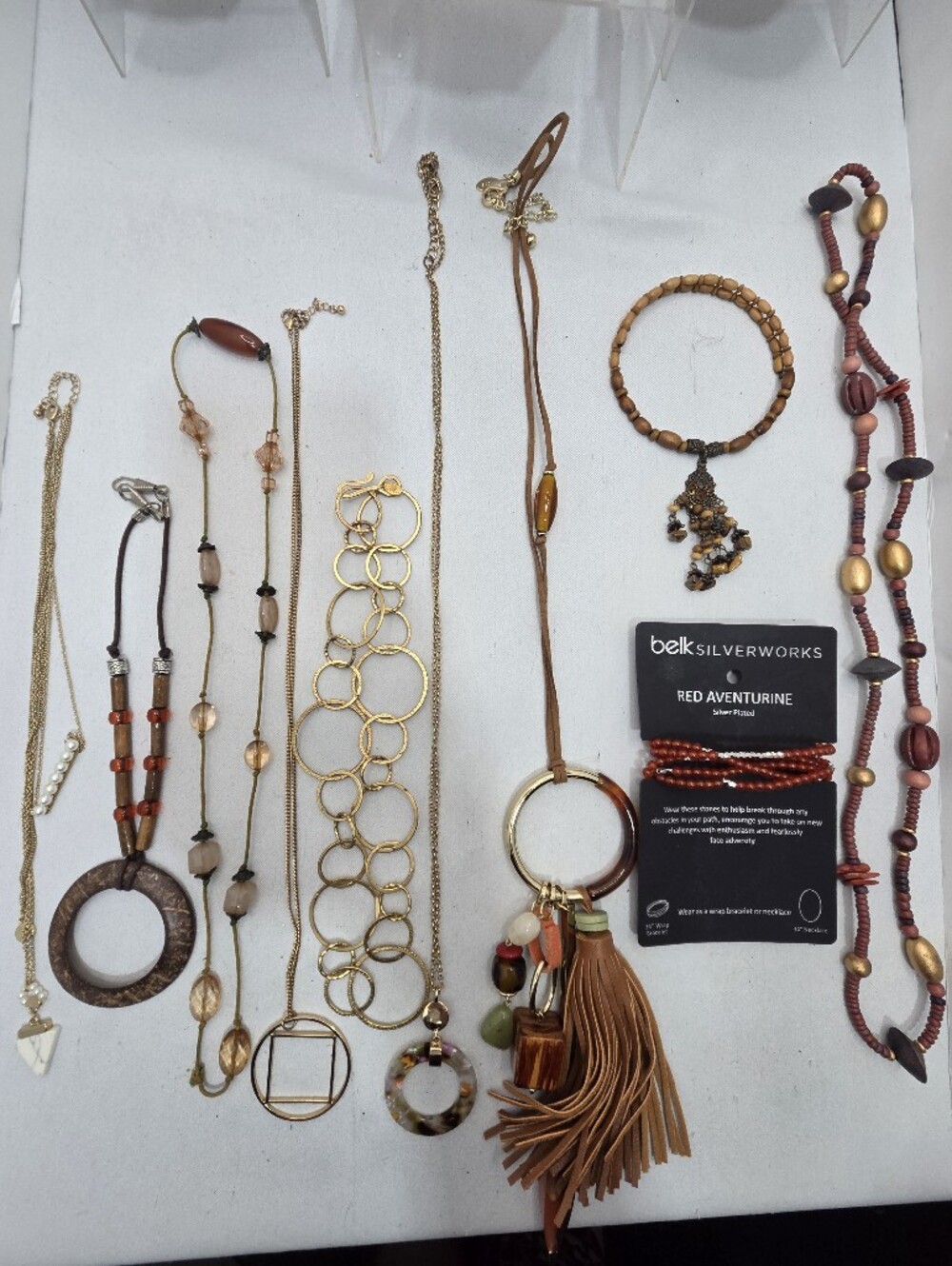 HUGE ​58pc Vintage & Modern Jewelry Lot CHICO'S BELK J CREW Necklace Earrin TOBI - Picture 15 of 16